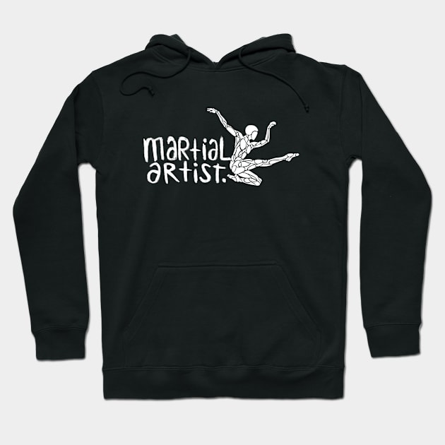 Martial Arts Artist Jump Hoodie by badlydrawnbabe